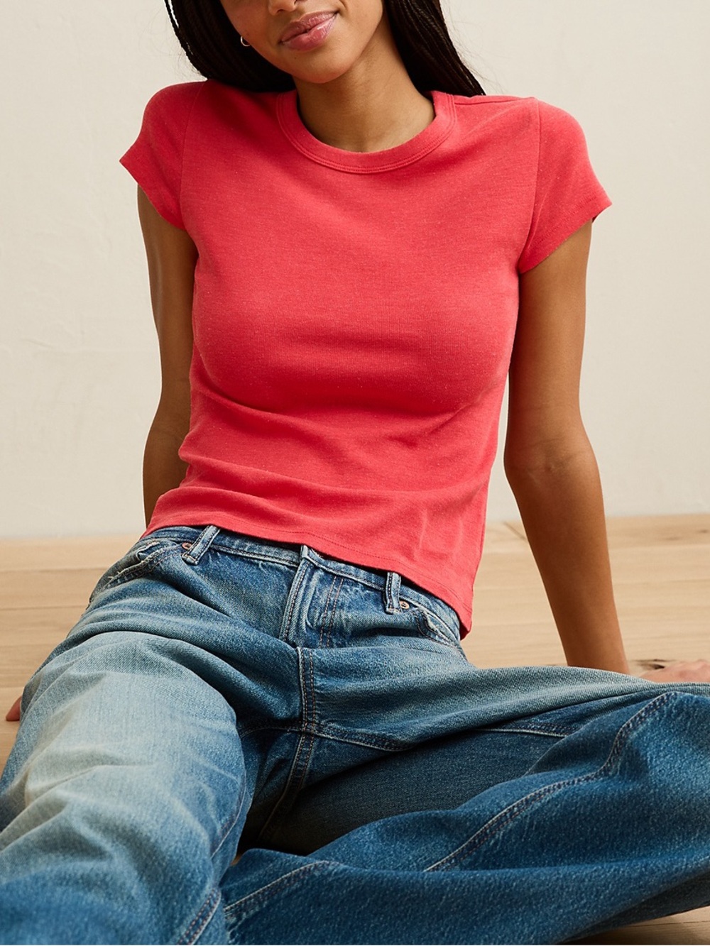 NEW AE scoop neck T-shirt top